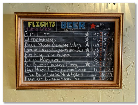 Bar Menu 4:4:22